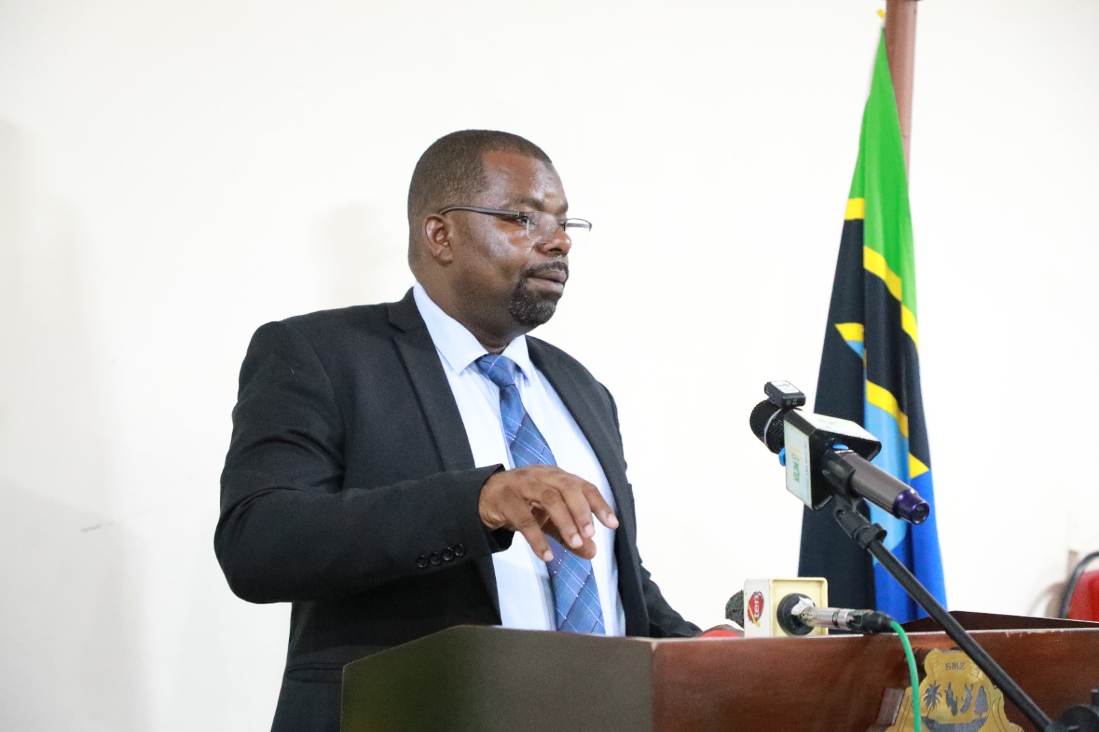 Waziri wa Kilimo. Umwagiliaji, Maliasili na Mifungo Mhe. Suleiman Masoud Makame Azungumzia Kampeni ya Upandaji Miti Msimu wa Masika Zanzibar.